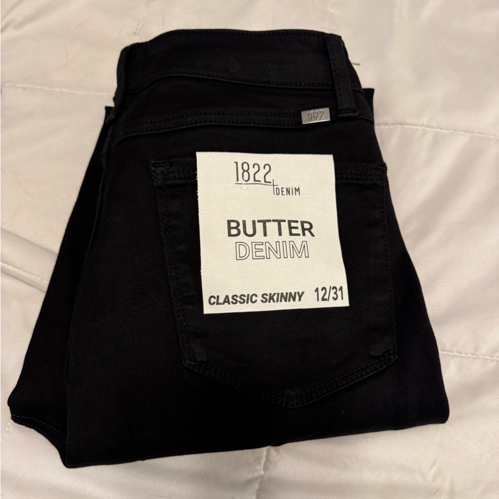 1822 Butter Skinny Jeans Black size 12